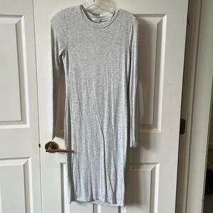 forever 21 heather gray fitted dress